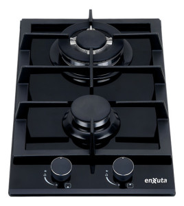 Anafe A Gas Vidrio Negro Aenxv3832ng Enxuta Ehogar