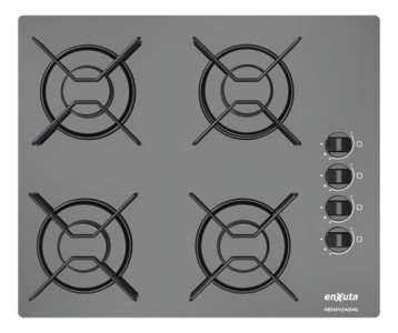 Anafe A Gas Aenxv242ng Enxuta Mesada De Vidrio Ehogar Color Negro