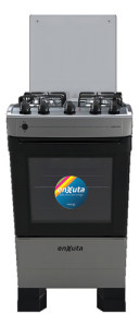 Cocina Supergas 4 Hornallas Titanio Con Termocupla Y Grill