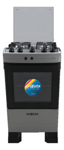 Cocina Supergas 4 Hornallas Titanio Con Horno Eléctrico Y Gr