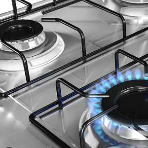 Cocina Supergas 4 Hornallas Titanio Con Horno Eléctrico Y Gr