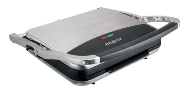 Sandwichera Grill Plancha Enxuta Acero Inoxidable 2000 W Color Plateado