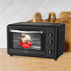 Horno Electrico Enxuta 32lts 1500w 3 Funciones Dimm Color Negro