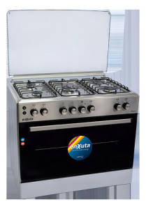 Cocina Combinada 5 Hornallas Enxuta Cenx6514i Color Gris