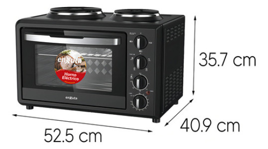 Horno Electrico Enxuta Con 2 Discos 32lts