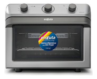 Horno Eléctrico Y Freidora Sin Aceite Henxaf2735t Enxuta Eh Color Plateado