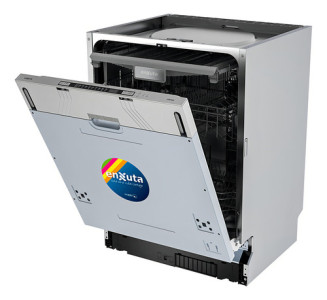 Lavavajillas Enxuta 14 Cubiertos Panelable Inox Dimm Color Plateado