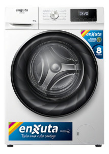 Lavarropa Enxuta 8kg Blanco Inverter Lenx1685 1400rpm Albion