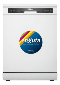 Lavavajillas Enxuta 13 Servicios 6 Programas Display Led Color Blanco