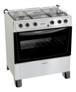 Cocina Punktal Coliseum Pk-299c 5 Hornallas Visor 84l Color Gris