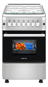 Cocina A Gas 4 Hornallas Punktal Pk-1960 Tk Grill A Gas Color Inox